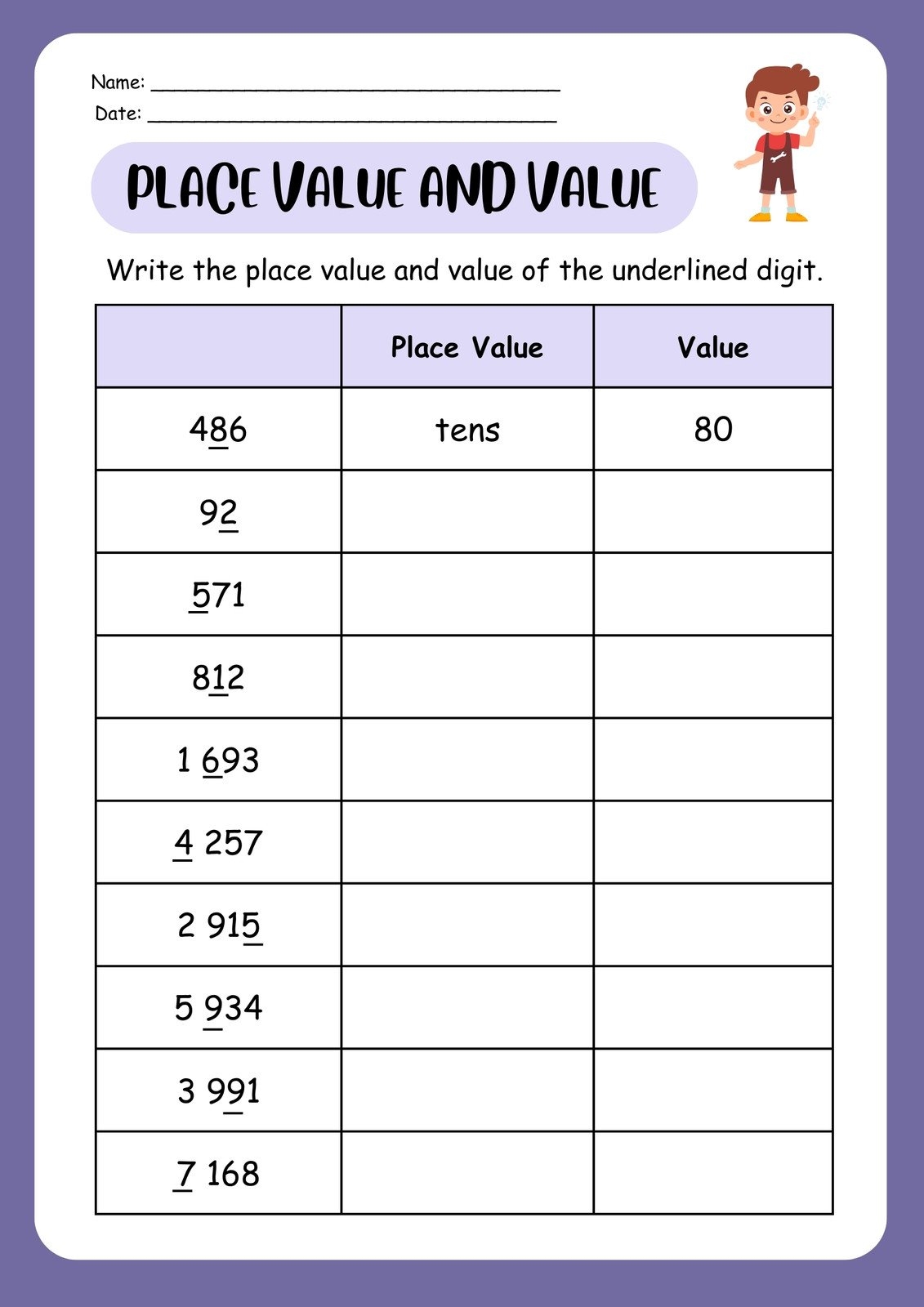 Page 3 Free Printable 2nd Grade Math Worksheets Canva Page 3 Free Printable 2nd Grade Math Worksheets Canva