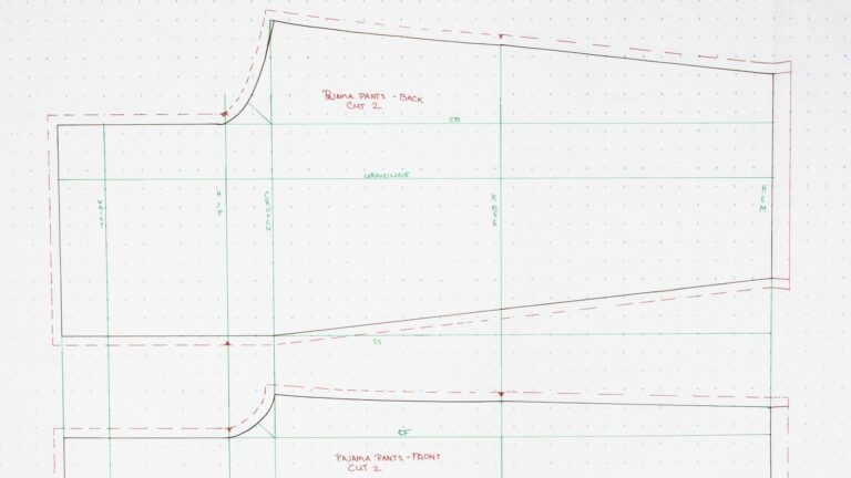 Pajama Pants Pattern Professor Pincushion