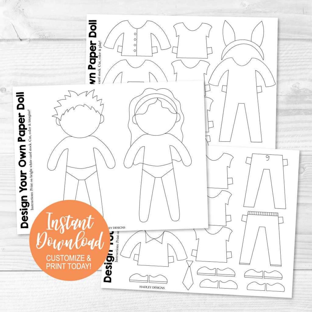 printable cut out paper doll template printable cut out paper doll template