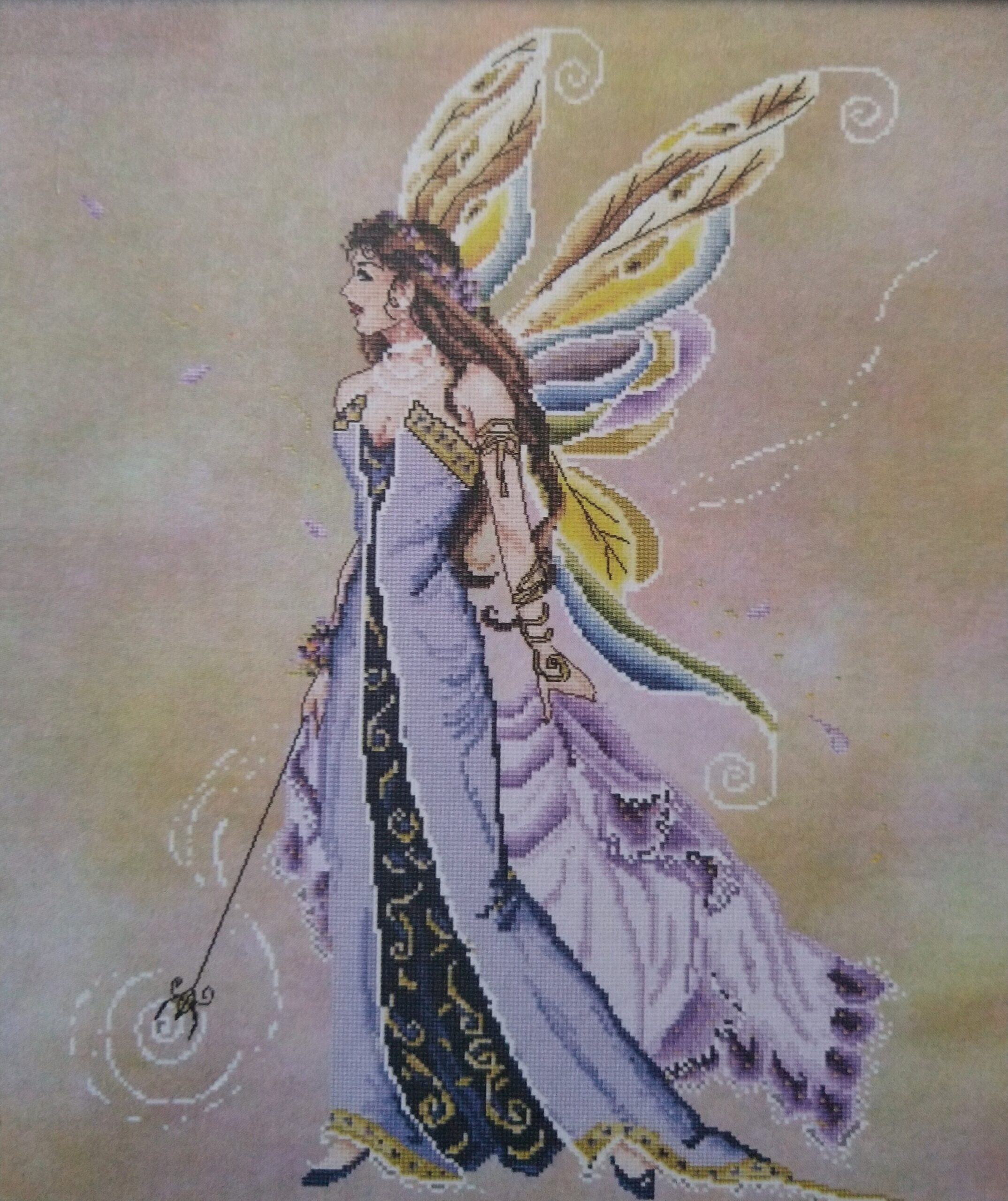 Passione Ricamo serendipity Fay Counted Cross Stitch Pattern Lavender Fairy Cross Stitch Pattern Etsy