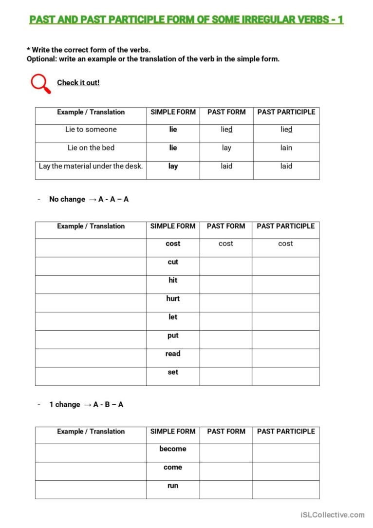participials for highschool practice worksheets participials for highschool practice worksheets