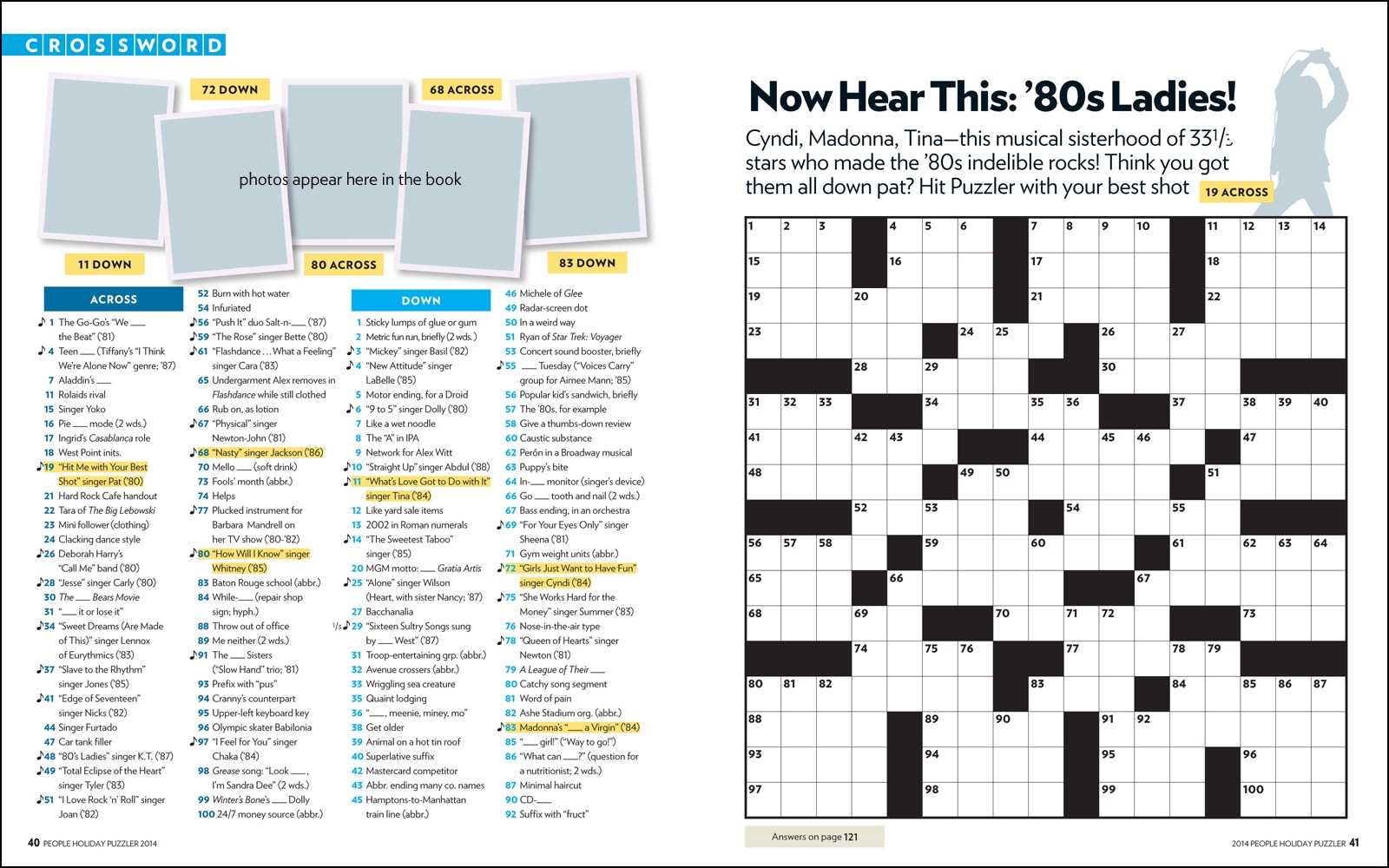 crossword puzzle in people magazine