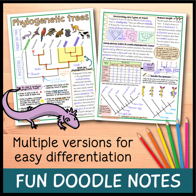 Phylogenetic Trees Lesson Bundle Emmatheteachie Resources