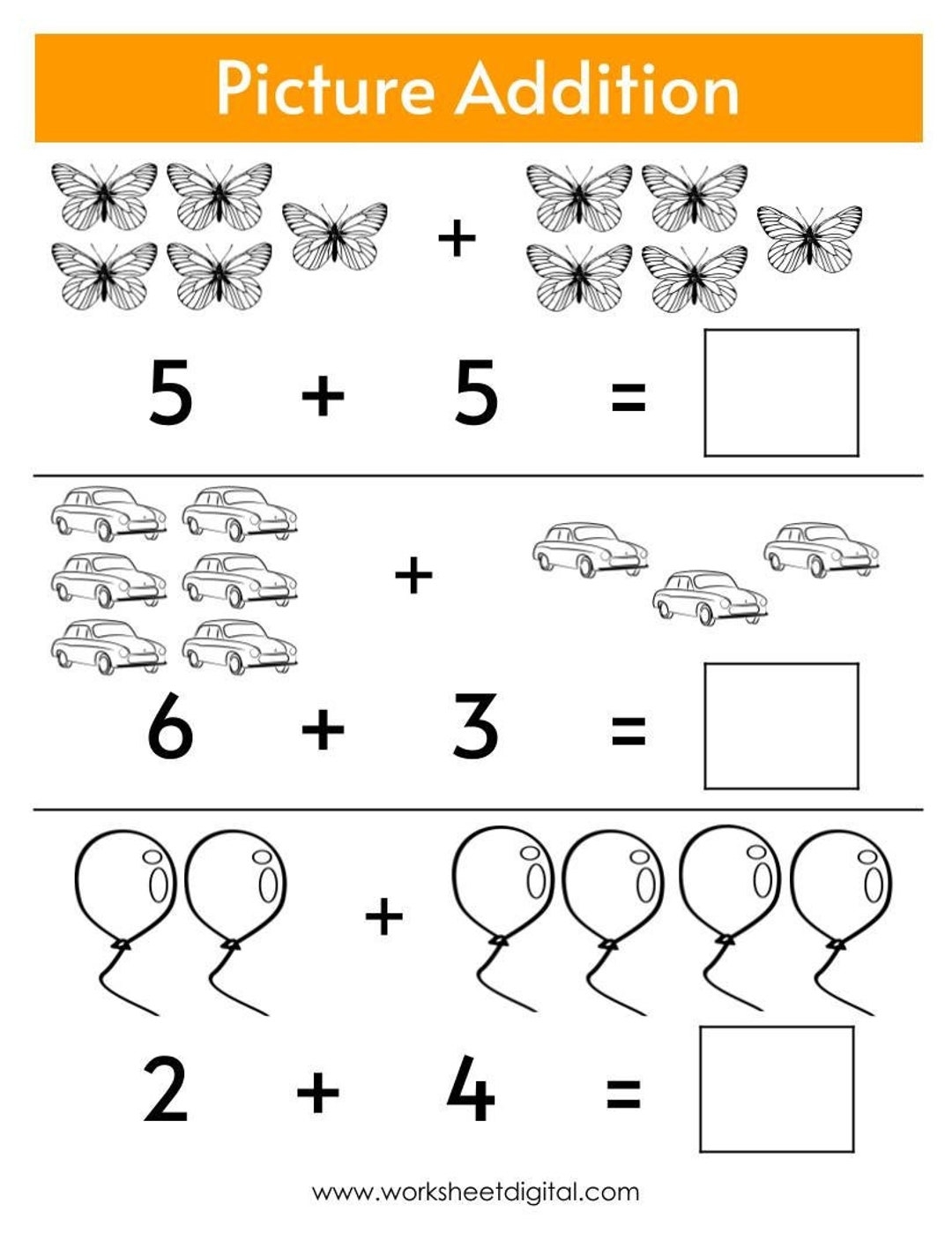 addition worksheet for kg addition worksheet for kg