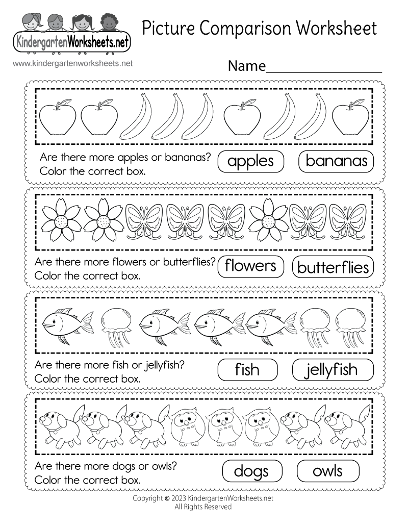 comparing sets kindergarten worksheets free comparing sets kindergarten worksheets free