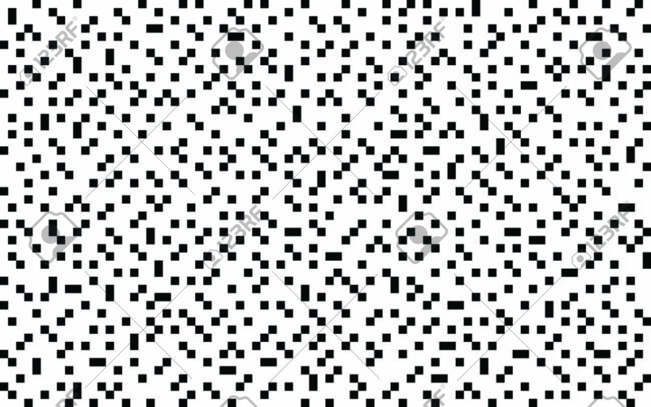 Pixels Seamless Pattern Black And White Pixelated Background Grainy Noise Effect 8 Bit Retro Style Vector Backdrop For Game Web Fabric Royalty Free SVG Cliparts Vectors And Stock Illustration Image 151880719 