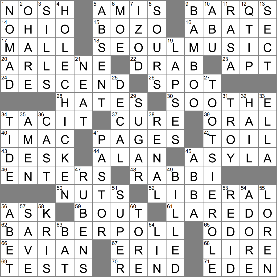Places Of Refuge Crossword Clue Archives LAXCrossword Places Of Refuge Crossword Clue Archives LAXCrossword