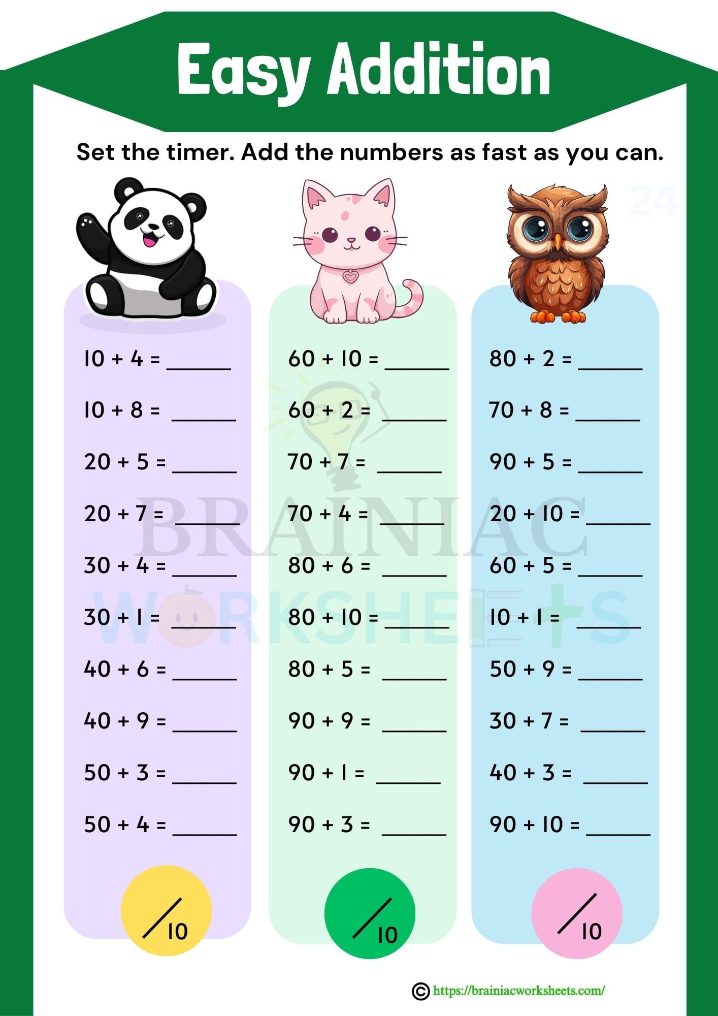 Playful Easy Addition Maths Worksheet For Class 2 Brainiac Worksheets Playful Easy Addition Maths Worksheet For Class 2 Brainiac Worksheets