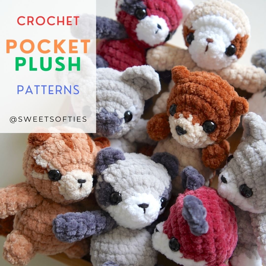Pocket Plush Collection 12 Mini Amigurumi Animal Patterns Sweet Softies Pocket Plush Collection 12 Mini Amigurumi Animal Patterns Sweet Softies