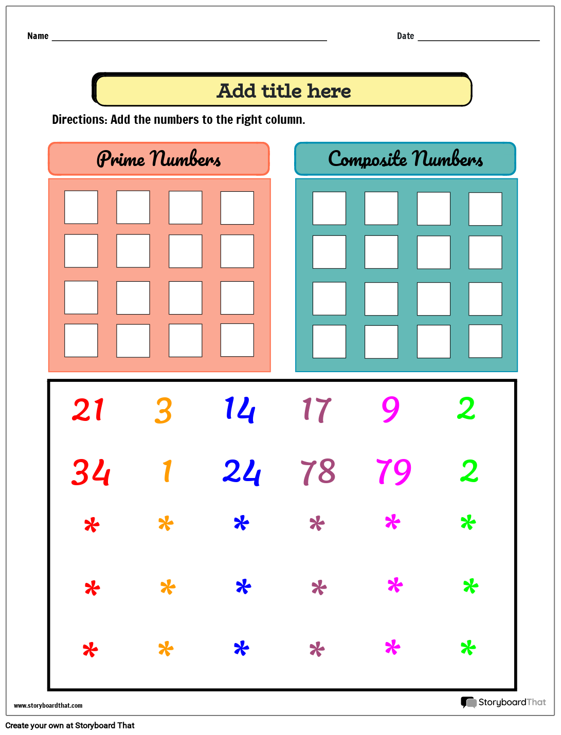 Prime Composite Numbers Worksheets Free Customizable Prime Composite Numbers Worksheets Free Customizable