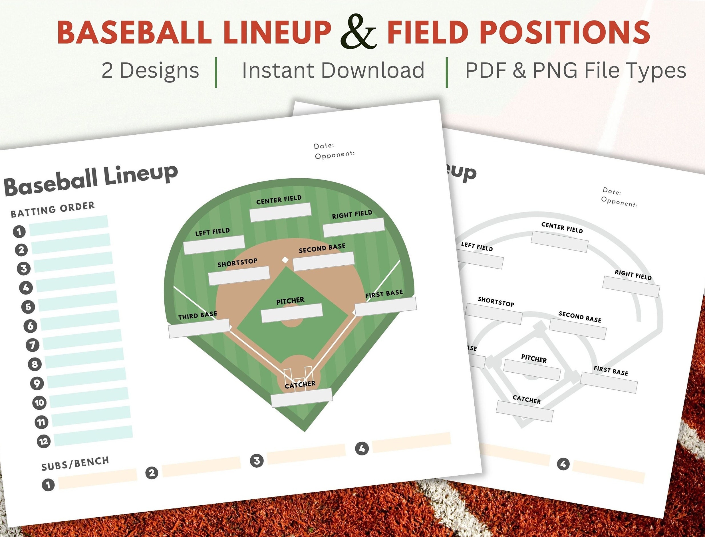 printable baseball field positions template printable baseball field positions template