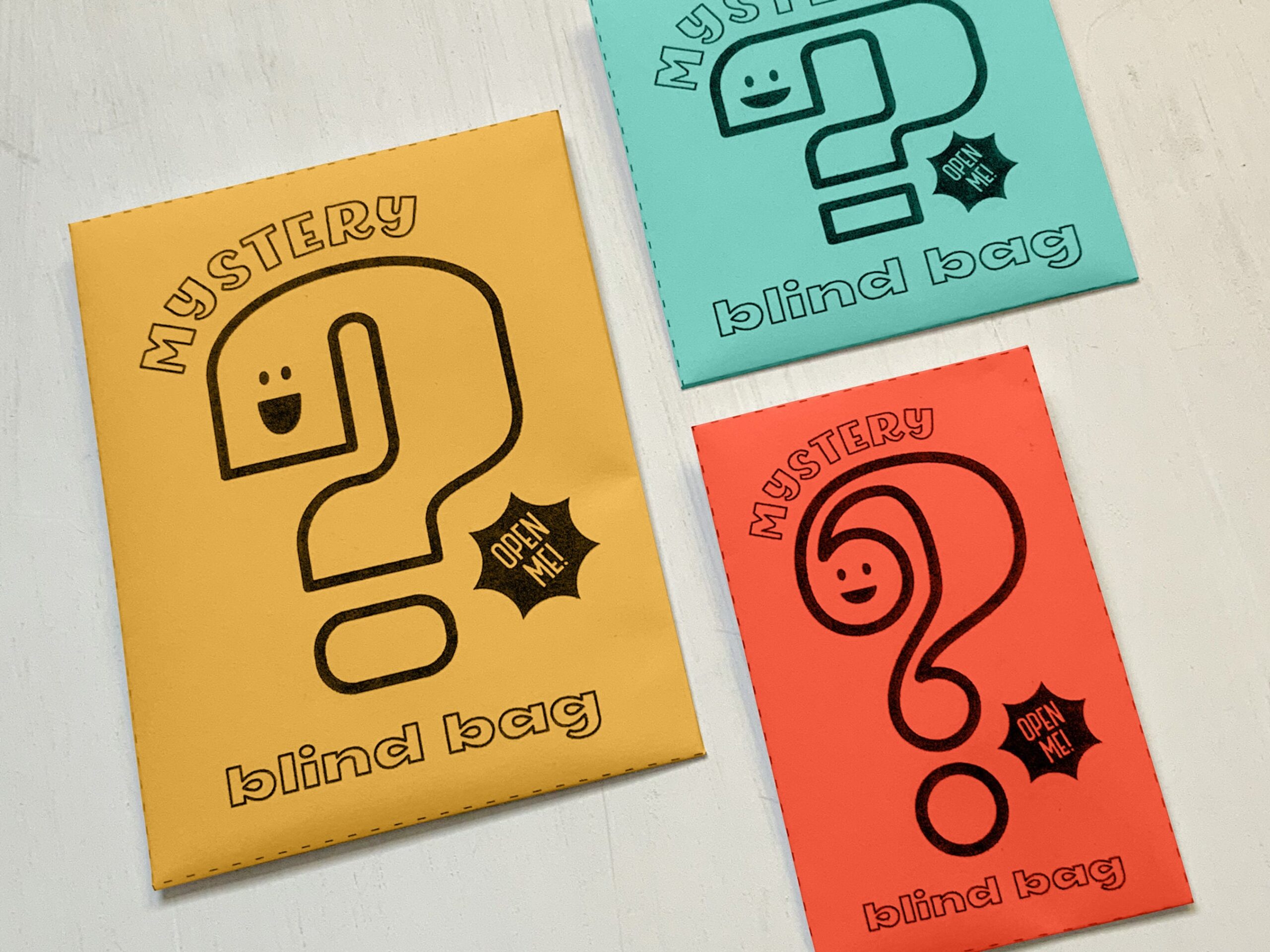 printable blind bag template printable blind bag template