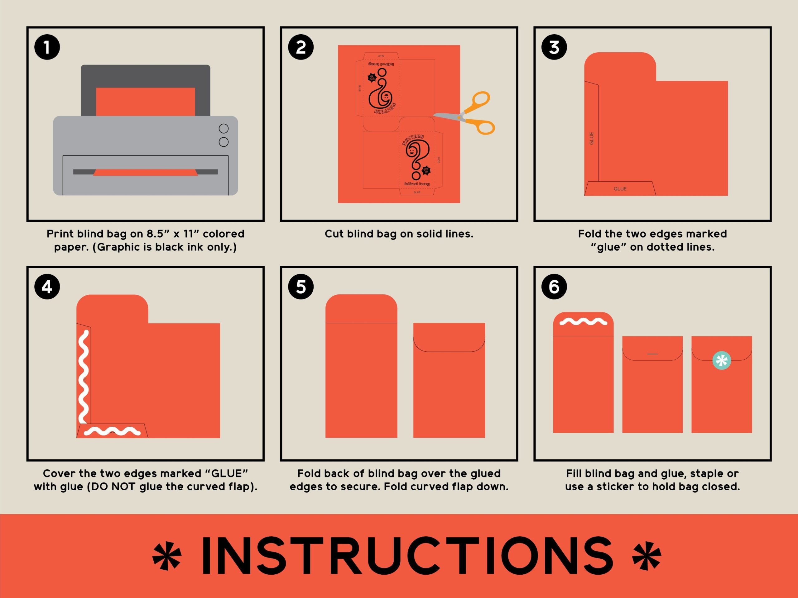 Printable Blind Bag DIY 5 Sizes PDF Digital Download Print At Home Party Favor Teacher Prize Box Gifting Reward Etsy Printable Blind Bag DIY 5 Sizes PDF Digital Download Print At Home Party Favor Teacher Prize Box Gifting Reward Etsy