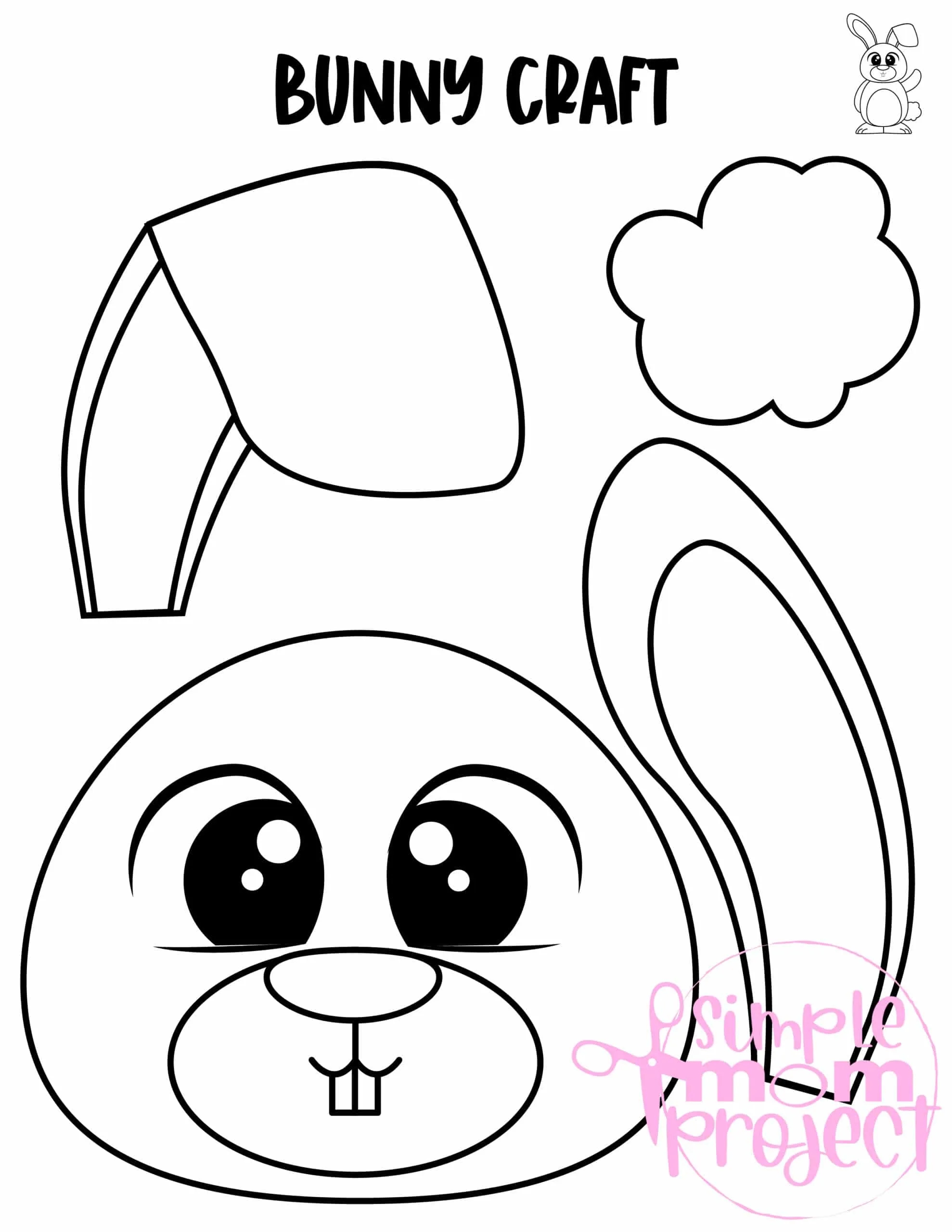 printable bunny rabbit template printable bunny rabbit template