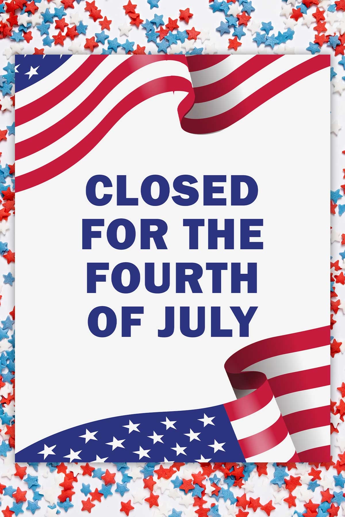 Printable closed for 4th of july sign template example 3 Mom Envy Printable closed for 4th of july sign template example 3 Mom Envy