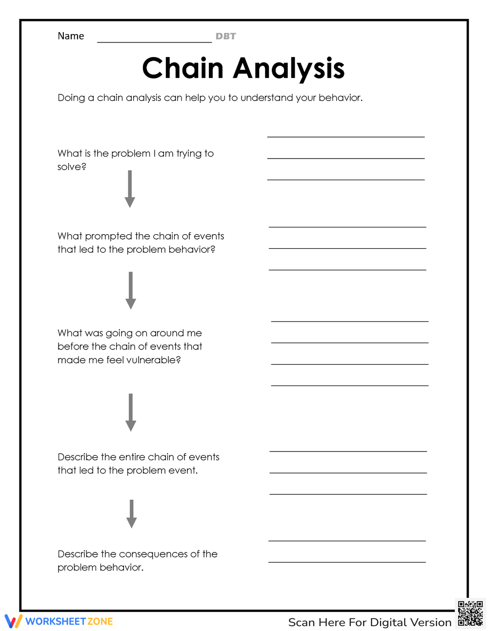 Printable Dbt Chain Analysis Worksheets Download Printable Dbt Chain Analysis Worksheets Download