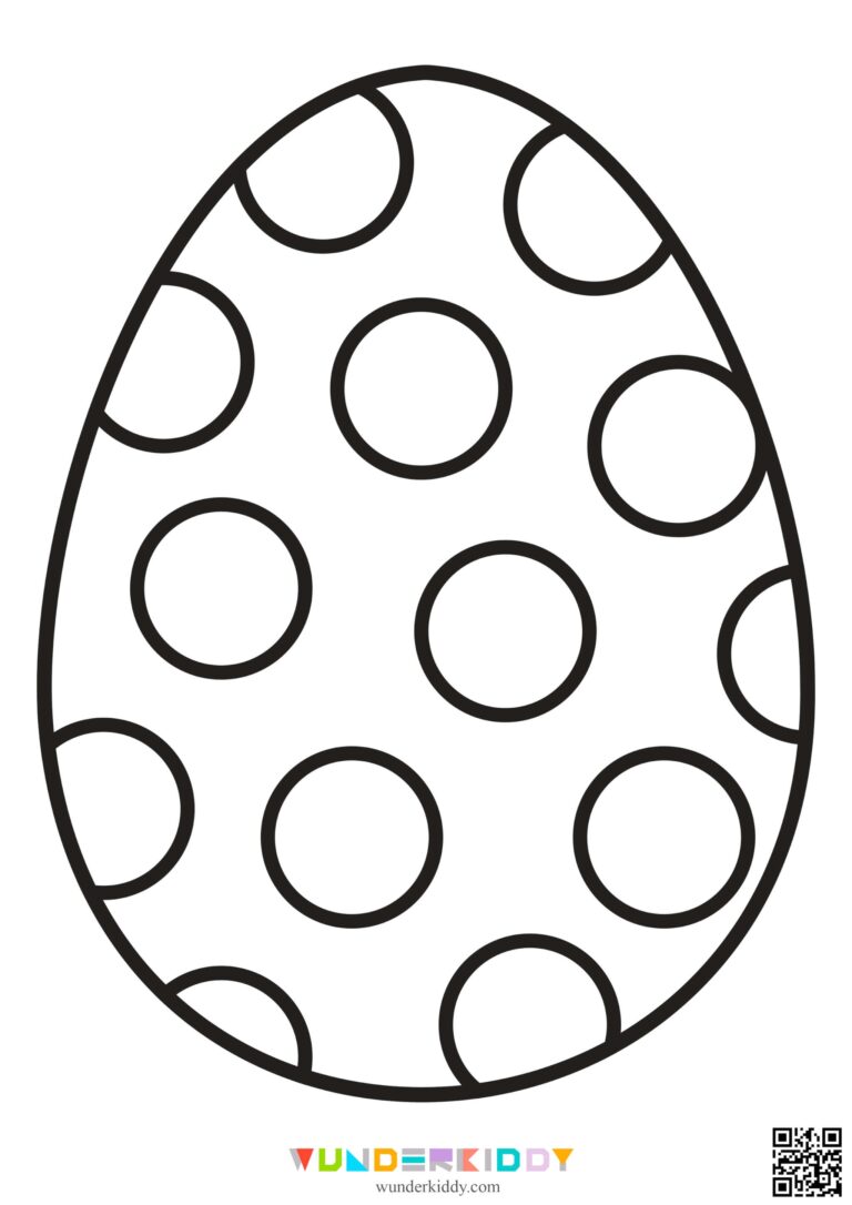 Printable Easter Egg Template And Colouring Page PDF
