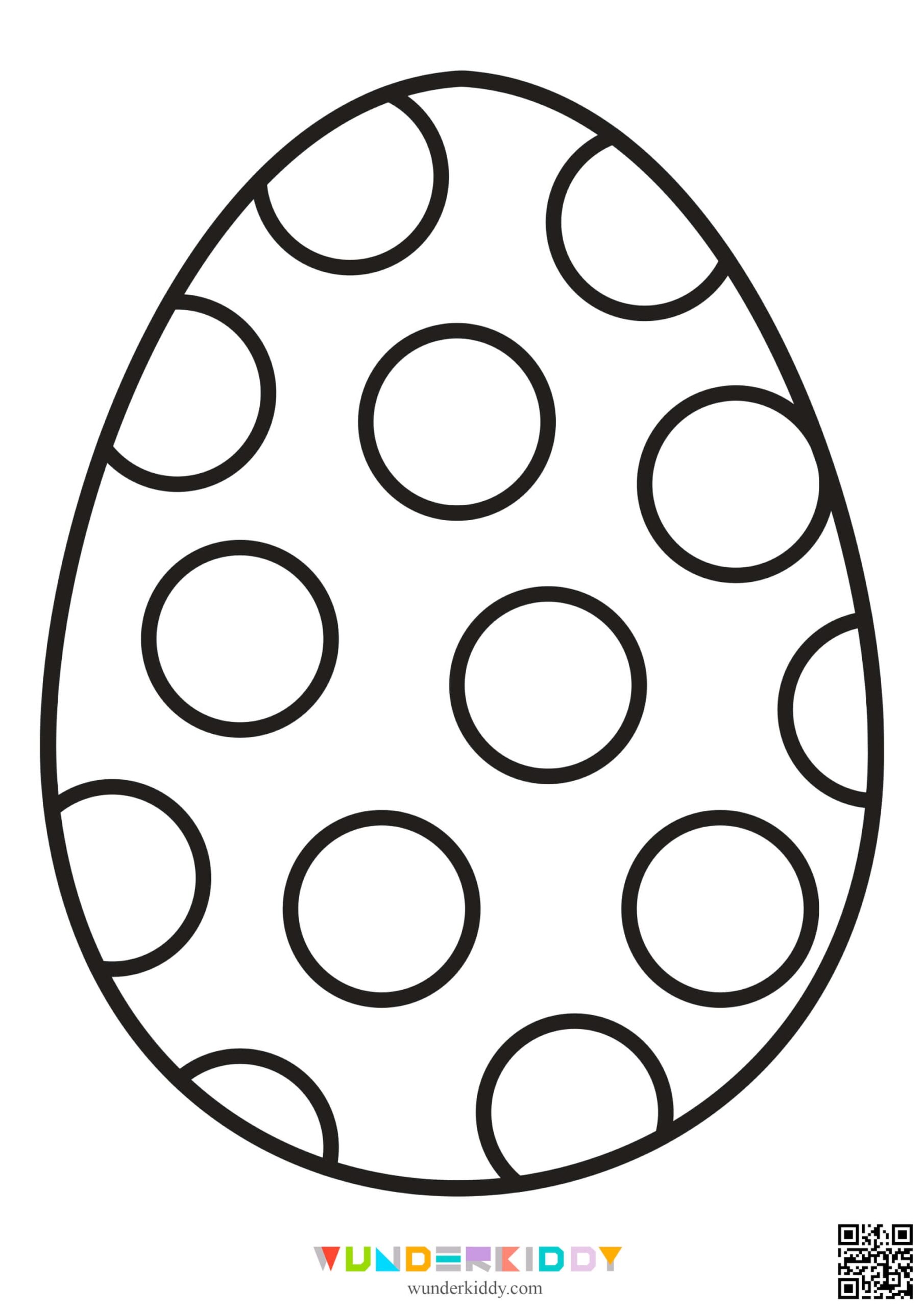 Printable Easter Egg Template And Colouring Page PDF Printable Easter Egg Template And Colouring Page PDF