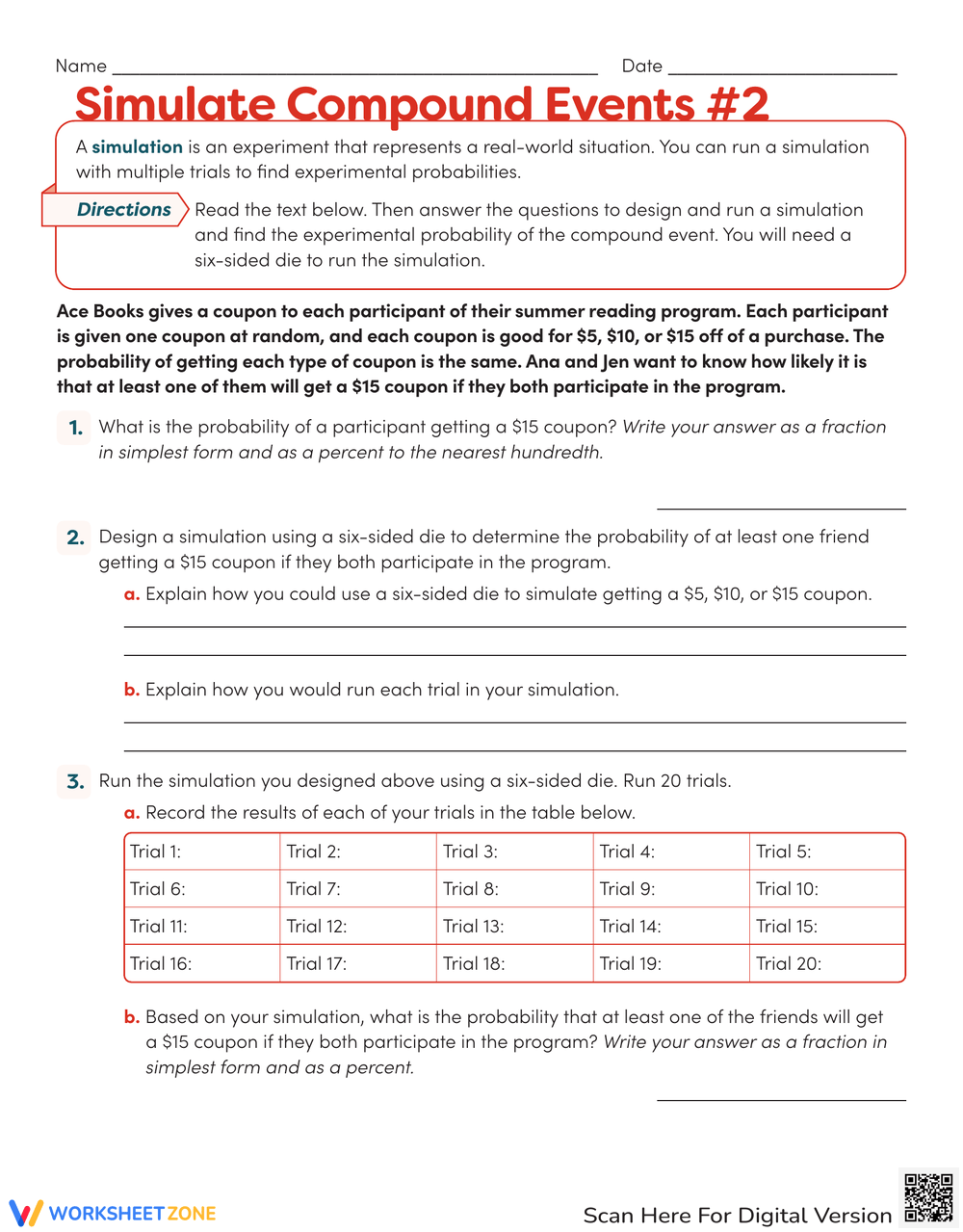 Printable Grade 8 Probability Of Compound Events Worksheets Printable Grade 8 Probability Of Compound Events Worksheets