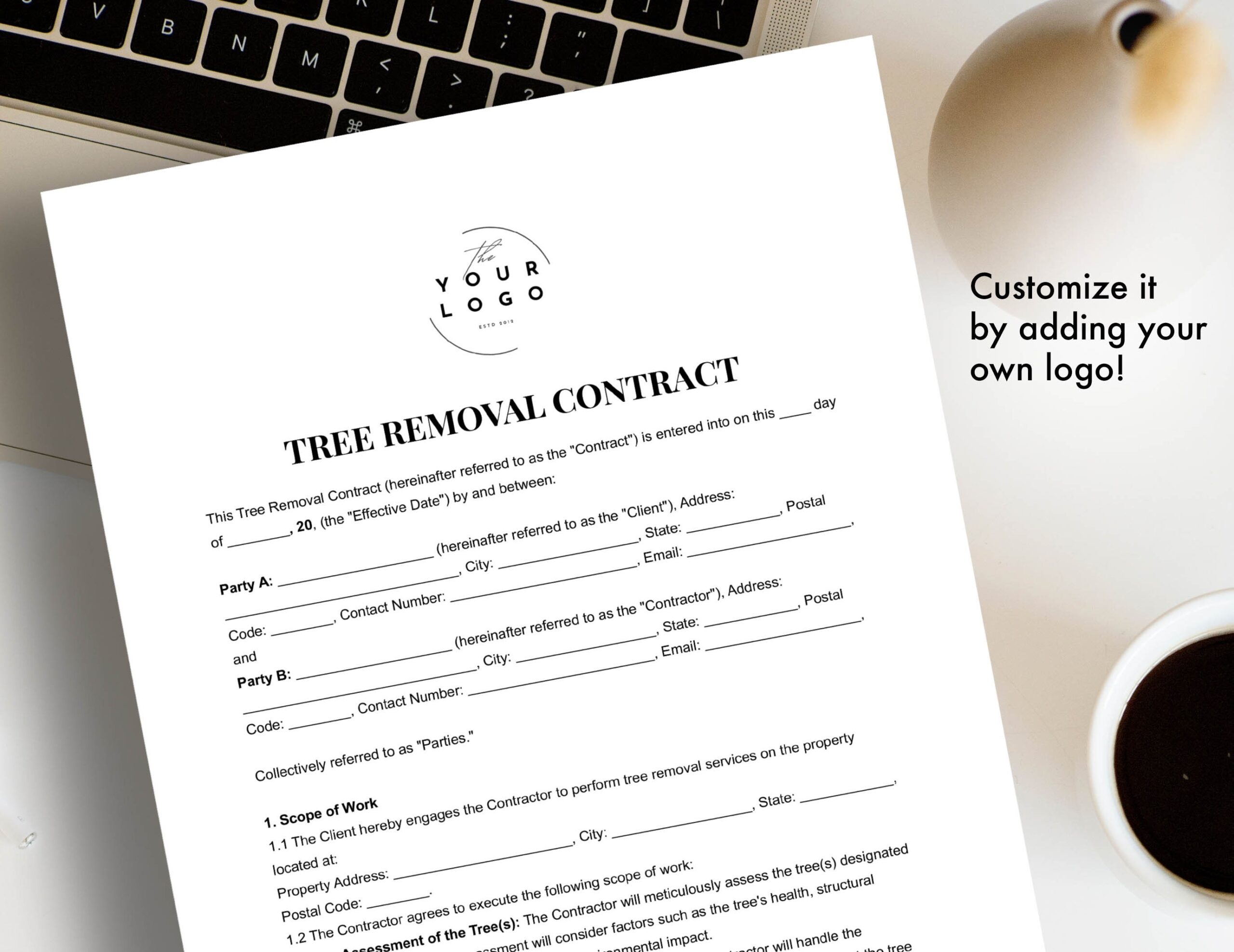 Printable Tree Removal Contract Template Word Customizable PDF Agreement For Tree Removal Etsy Printable Tree Removal Contract Template Word Customizable PDF Agreement For Tree Removal Etsy