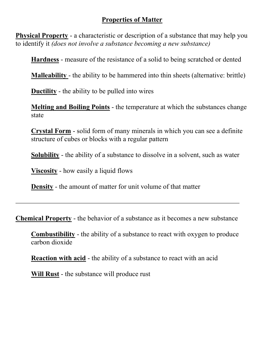 Properties Of Matter Handout Worksheet With Answers Science 7th Worksheets Library Properties Of Matter Handout Worksheet With Answers Science 7th Worksheets Library