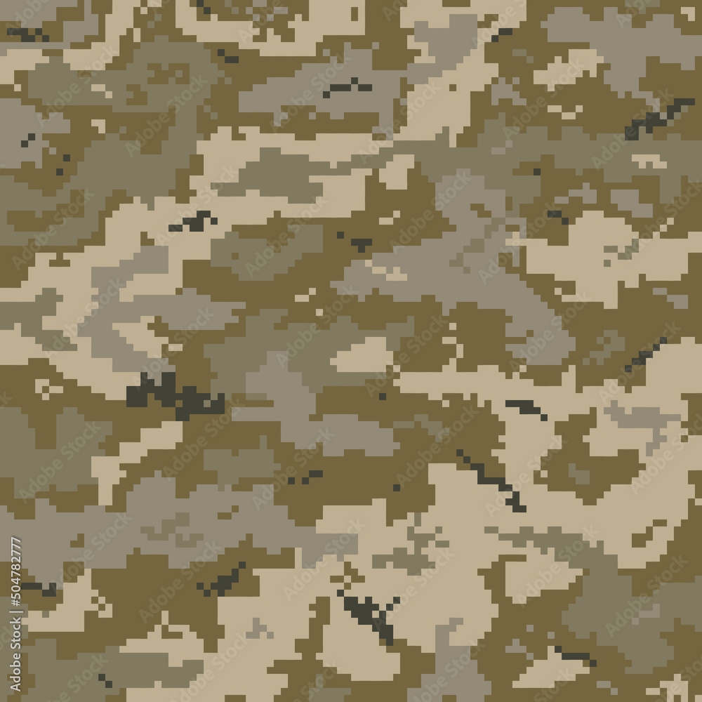 Protective Camouflage Of The Ukrainian Armed Forces Pixel Pattern Camo Military Background Print For Fabric Stock Vector Adobe Stock