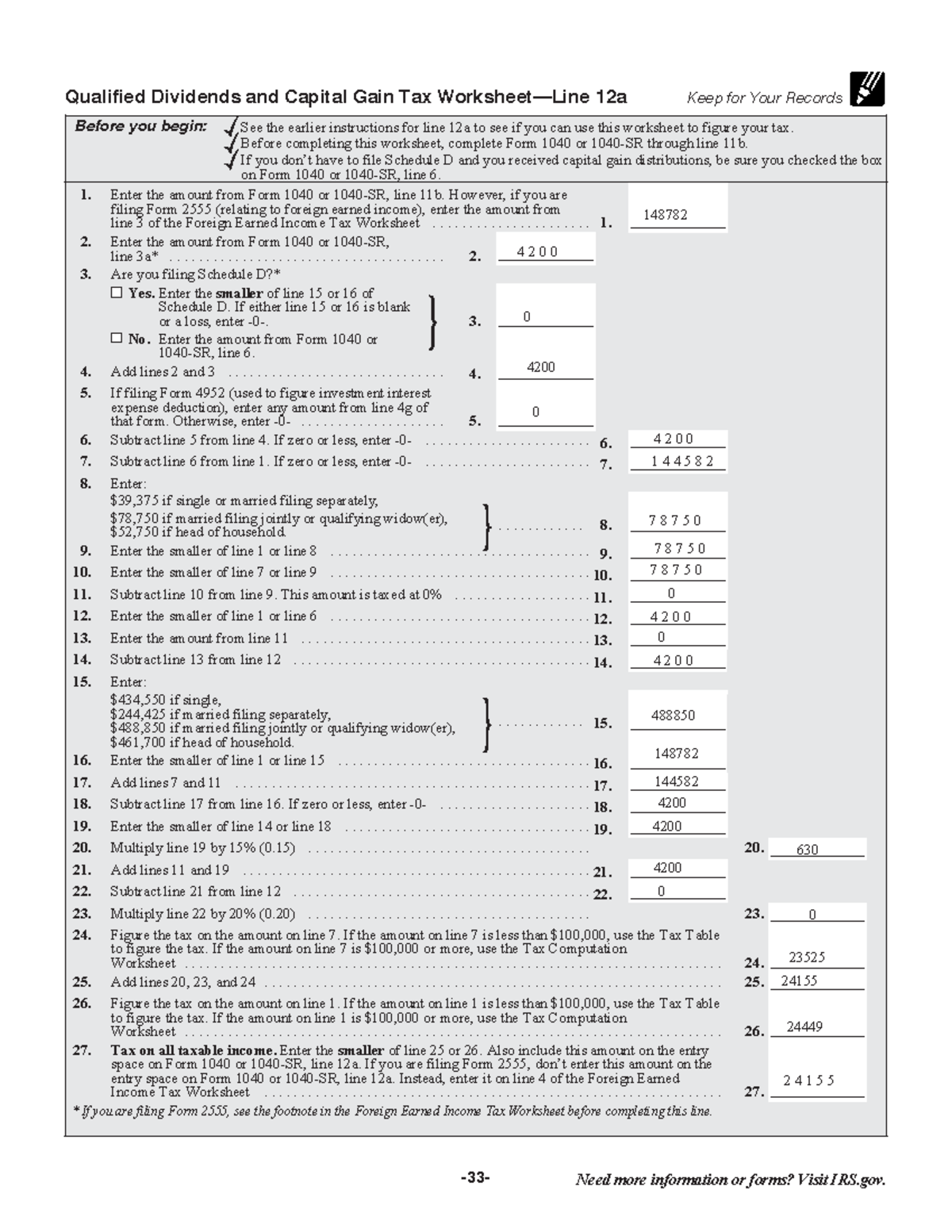 Qualified Dividends And Capital Gains Worksheet Qualified Dividends And Capital Gain Tax 12a Keep Studocu Qualified Dividends And Capital Gains Worksheet Qualified Dividends And Capital Gain Tax 12a Keep Studocu