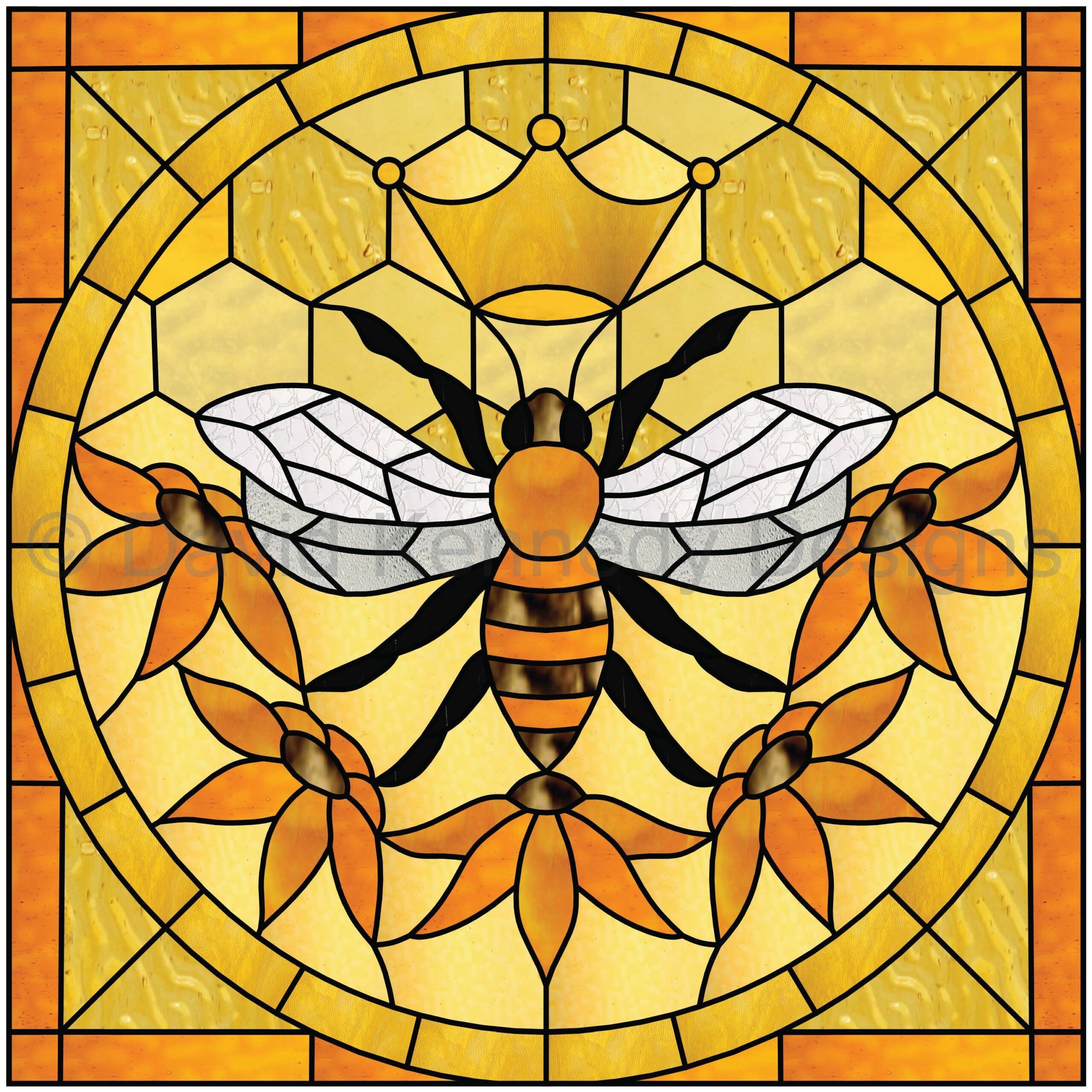 Queen Bee Stained Glass Pattern David Kennedy Designs Etsy Denmark Queen Bee Stained Glass Pattern David Kennedy Designs Etsy Denmark