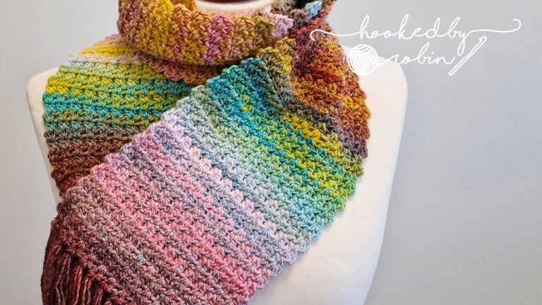 QUICK EASY Crochet Scarf ONE ROW REPEAT YouTube