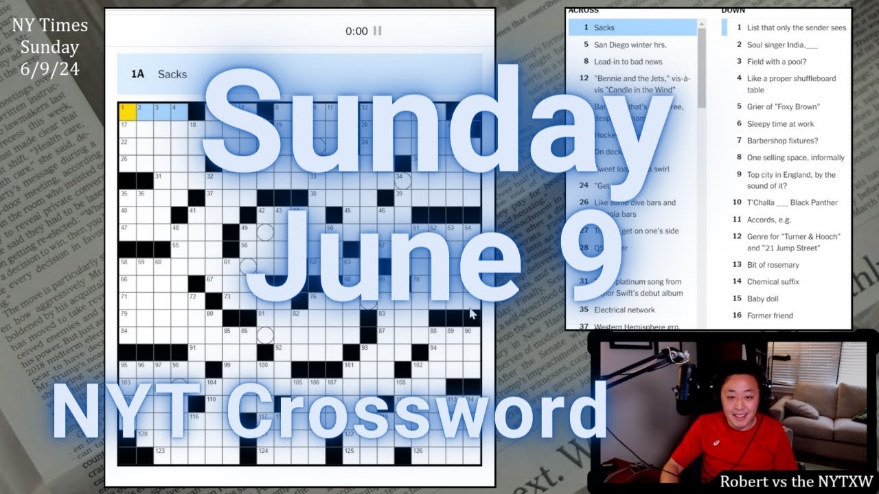 Quiet Time 0 15 7 36 Sunday 6 9 24 New York Times Crossword YouTube Quiet Time 0 15 7 36 Sunday 6 9 24 New York Times Crossword YouTube
