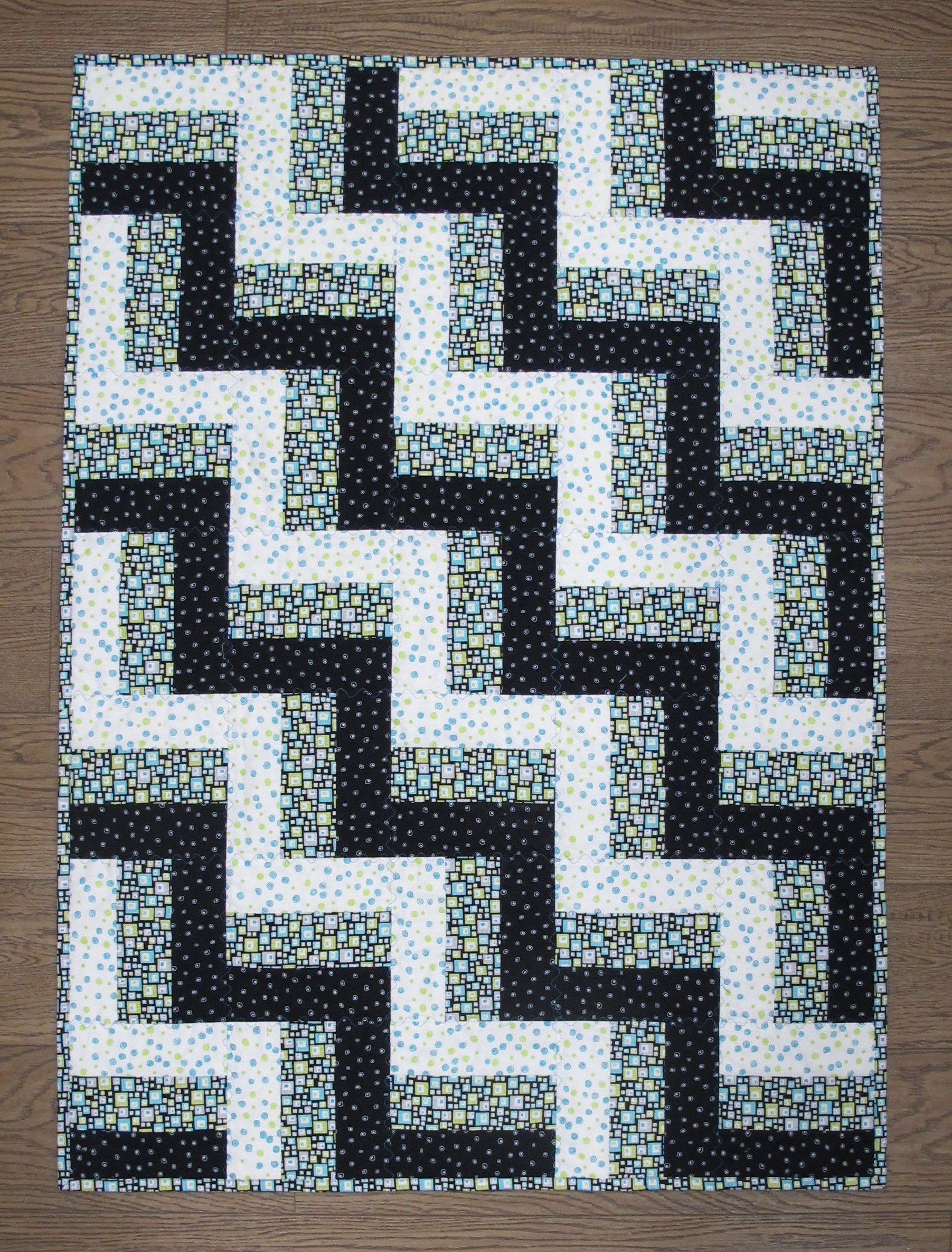 Rail Fence Baby Quilt Quiltish Corner Rail Fence Baby Quilt Quiltish Corner