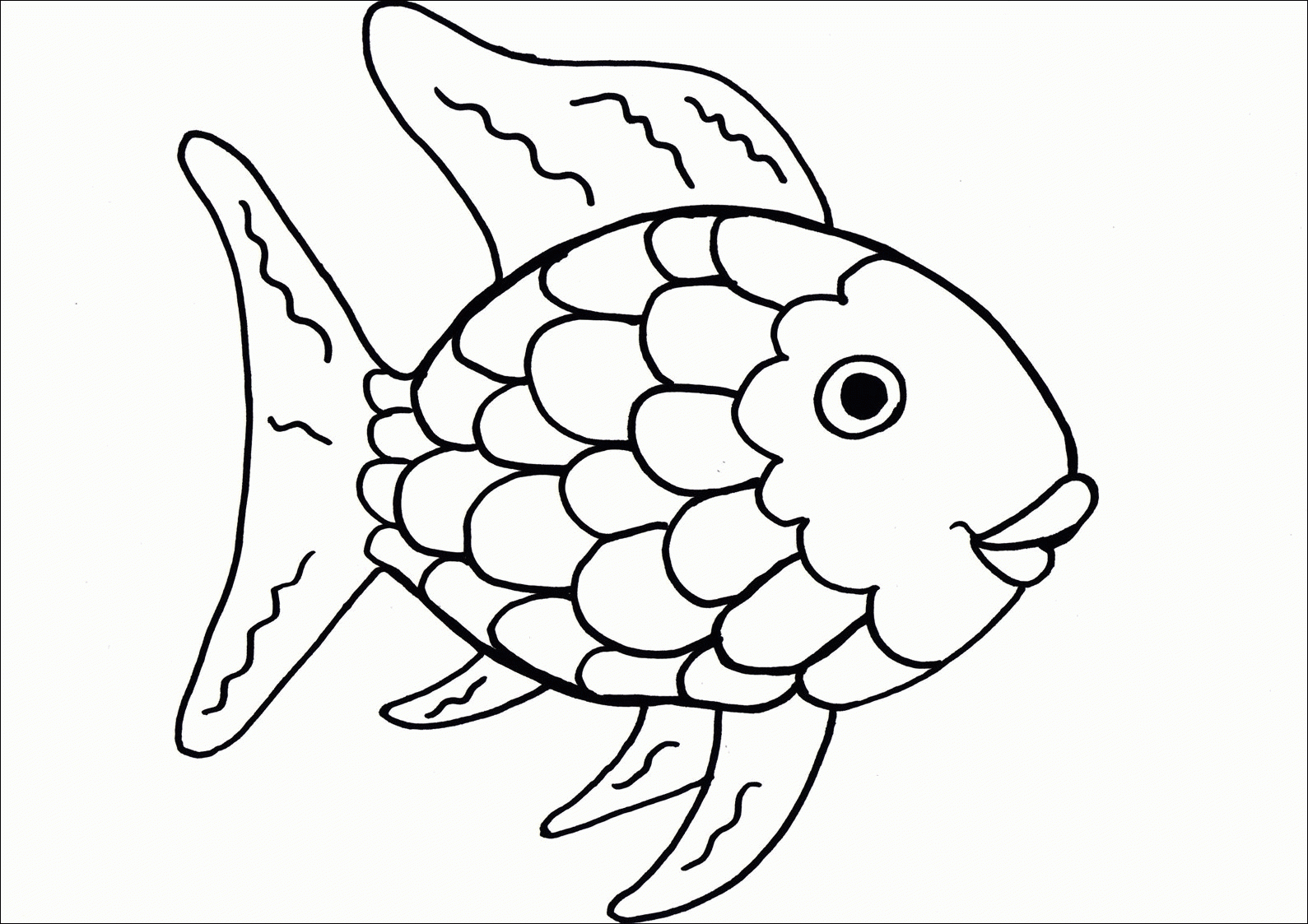 rainbow fish template printable rainbow fish template printable