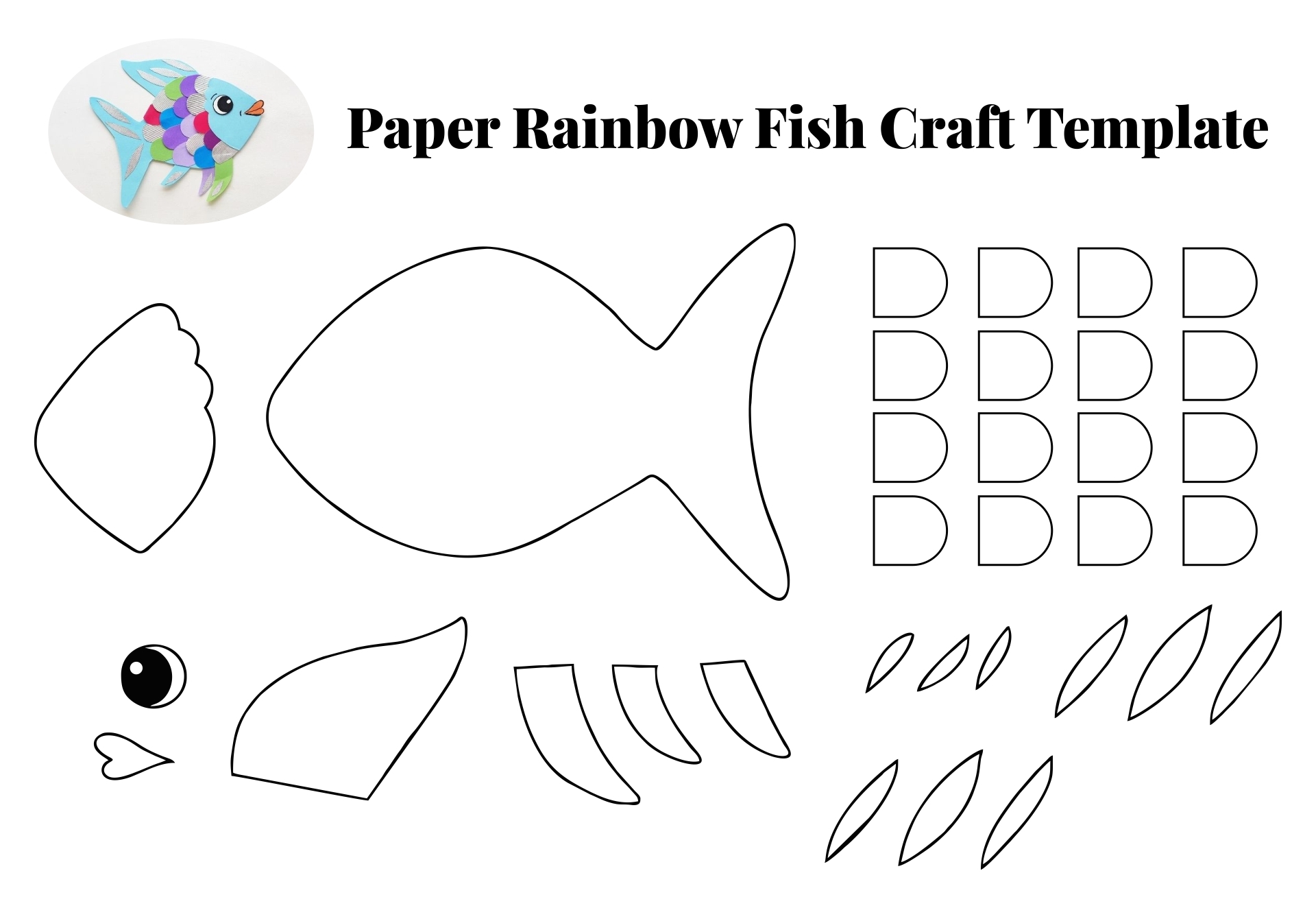 Rainbow Fish Free Printable Rainbow Fish Free Printable