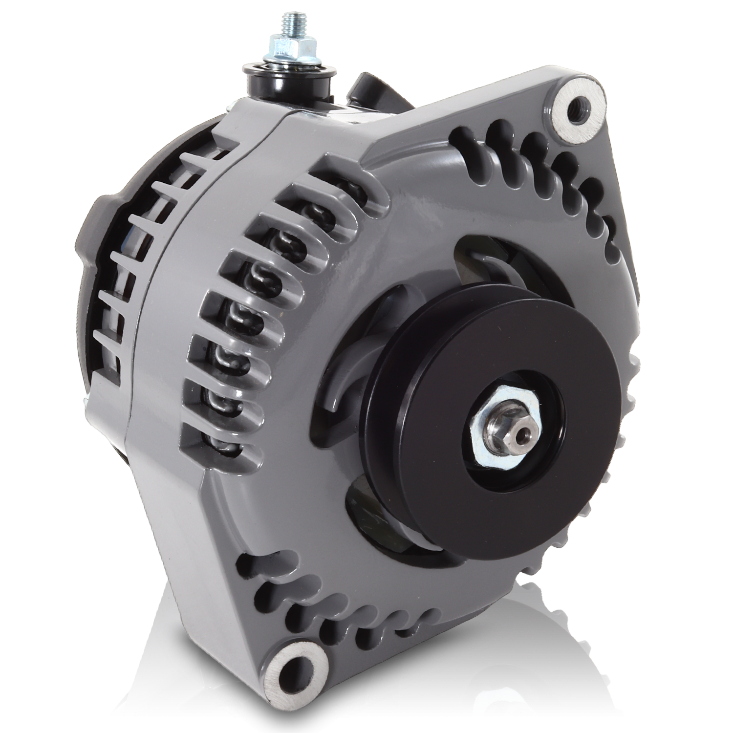 REVERSE ROTATION Marine 170 amp High Output Alternator For Ski Wake Board Boats With 12SI 6 61 Inch Bolt Pattern V Belt Pulley Mechman Alternators