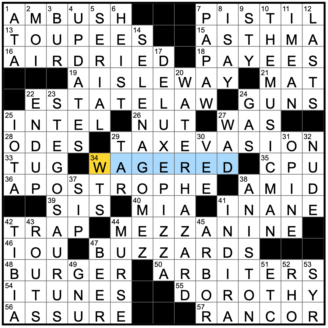 Rex Parker Does The NYT Crossword Puzzle Colorado s Official State Dinosaur FRI 8 2 2019 Locks That Might Not Be Totally Secure Ones Flying In Circles Zymurgist s Interest Rex Parker Does The NYT Crossword Puzzle Colorado s Official State Dinosaur FRI 8 2 2019 Locks That Might Not Be Totally Secure Ones Flying In Circles Zymurgist s Interest