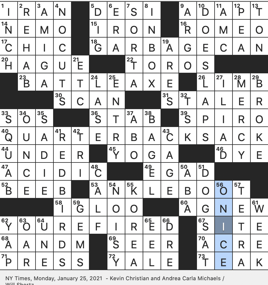 Rex Parker Does The NYT Crossword Puzzle Fledgling Pigeon MON 1 25 21 Nickname For Cardinals With The Old Weapon In Hand to hand Combat Rex Parker Does The NYT Crossword Puzzle Fledgling Pigeon MON 1 25 21 Nickname For Cardinals With The Old Weapon In Hand to hand Combat