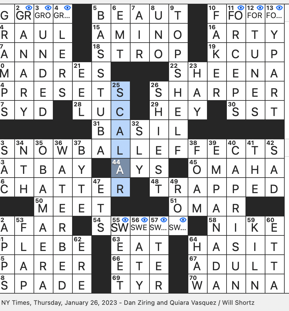 Rex Parker Does The NYT Crossword Puzzle Gradually Develop Literally THU 1 26 23 Southwest City In 1947 News Trademarked Coffee Holder Opposite Of Dry To A Vintner Punished Rex Parker Does The NYT Crossword Puzzle Gradually Develop Literally THU 1 26 23 Southwest City In 1947 News Trademarked Coffee Holder Opposite Of Dry To A Vintner Punished