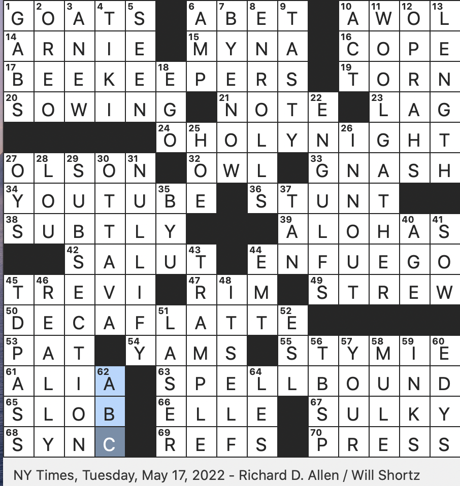Rex Parker Does The NYT Crossword Puzzle Lute Longtime Arizona Basketball Coach TUE 5 17 22 Three Coins Fountain Location Indented Part Of An Outline West Coast Burger Chain Rex Parker Does The NYT Crossword Puzzle Lute Longtime Arizona Basketball Coach TUE 5 17 22 Three Coins Fountain Location Indented Part Of An Outline West Coast Burger Chain