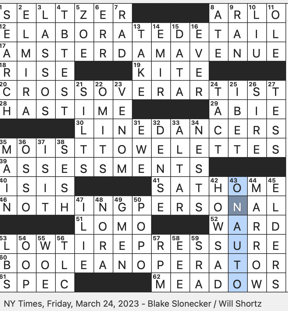 Rex Parker Does The NYT Crossword Puzzle March 2023