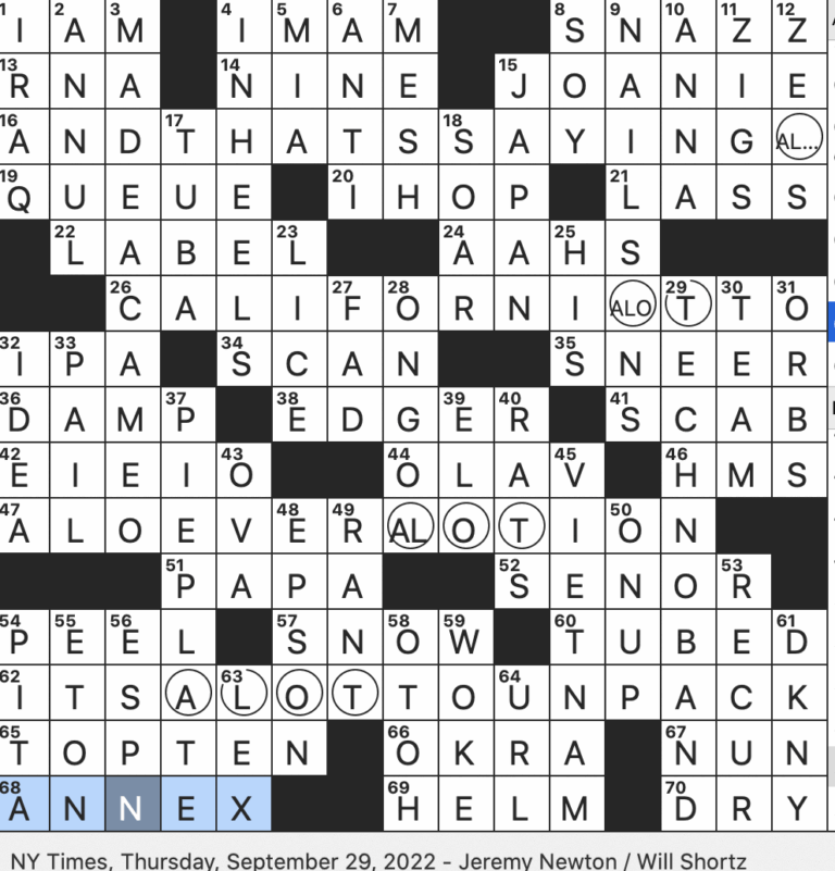 Rex Parker Does The NYT Crossword Puzzle So Many Layers Here Or A Hint To The Circled Squares THU 9 29 22 How Many Salsa Dancers Dance God knows where Casually Tweeter s