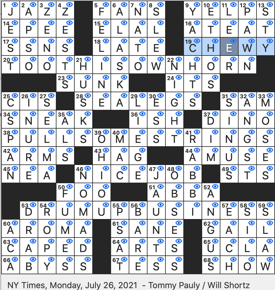 Rex Parker Does The NYT Crossword Puzzle What The Trio In This Puzzle s Clues Is Trying To Promote MON 7 26 21 Companion Of Frodo In The Lord Of The Rings Rex Parker Does The NYT Crossword Puzzle What The Trio In This Puzzle s Clues Is Trying To Promote MON 7 26 21 Companion Of Frodo In The Lord Of The Rings