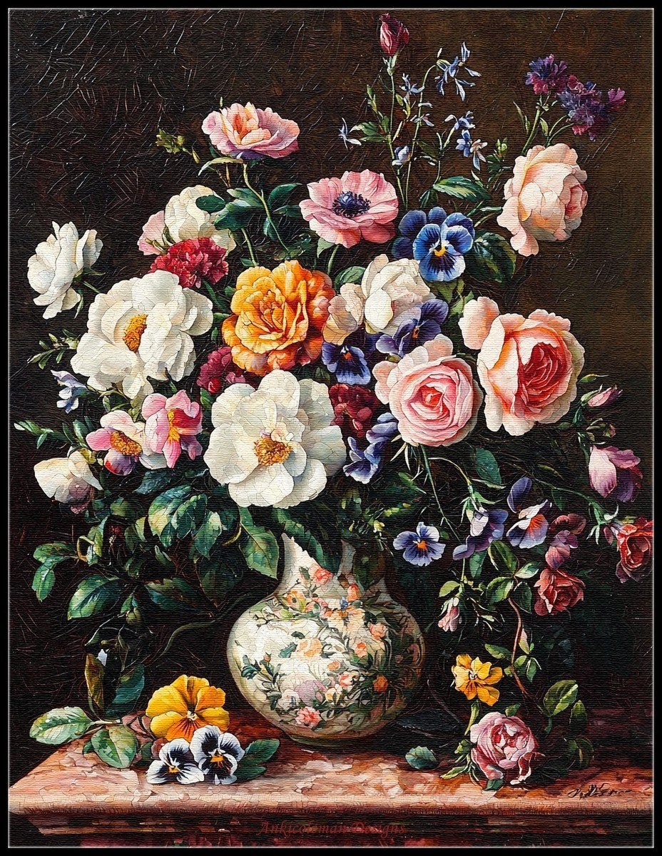 Roses Pansies And Other Flowers Counted Cross Stitch Patterns Needlework EBay Roses Pansies And Other Flowers Counted Cross Stitch Patterns Needlework EBay