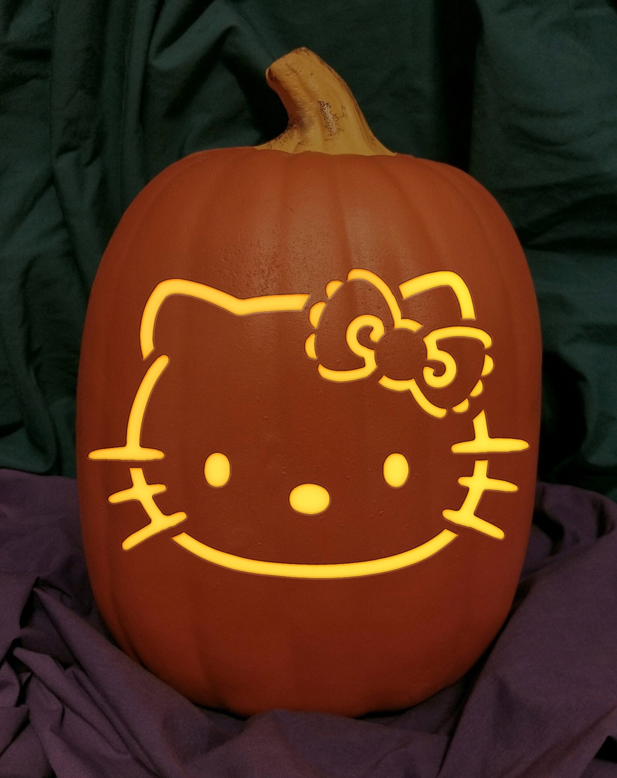 Sanrio Hello Kitty Carved Foam Permanent Pumpkin Etsy Finland Sanrio Hello Kitty Carved Foam Permanent Pumpkin Etsy Finland