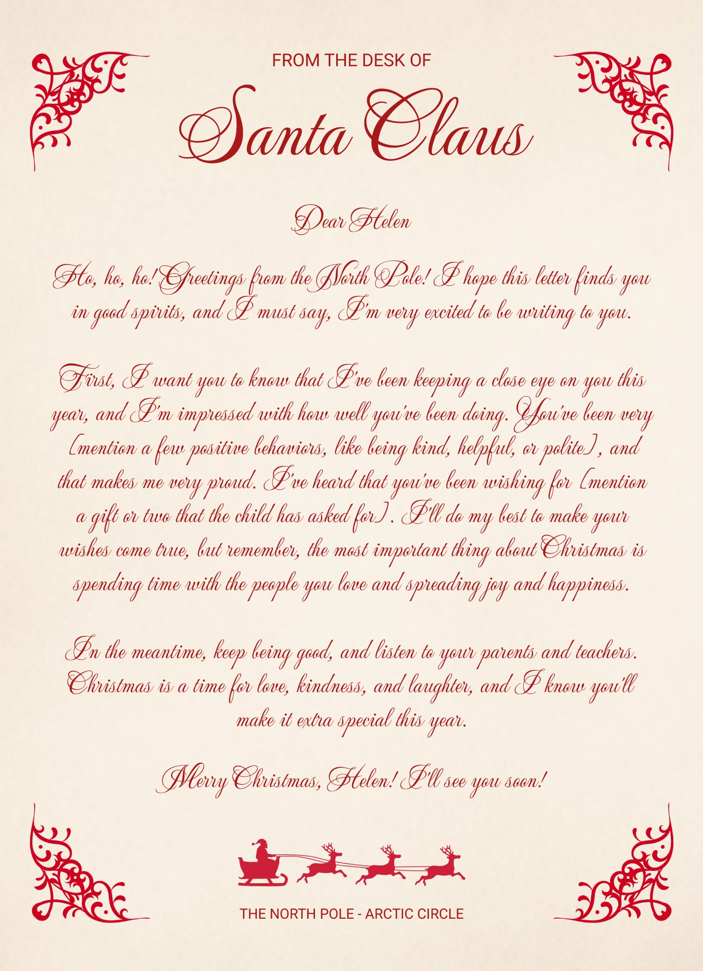 Santa Claus Letterhead Free Google Docs Template Gdoc io Santa Claus Letterhead Free Google Docs Template Gdoc io
