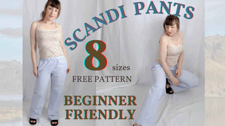 Scandi Pants Beginners Sewing Tutorial Free Pattern Sparrow Refashion A Blog For Sewing Lovers And DIY Enthusiasts