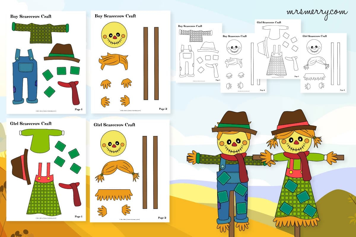 free printable scarecrow template free printable scarecrow template