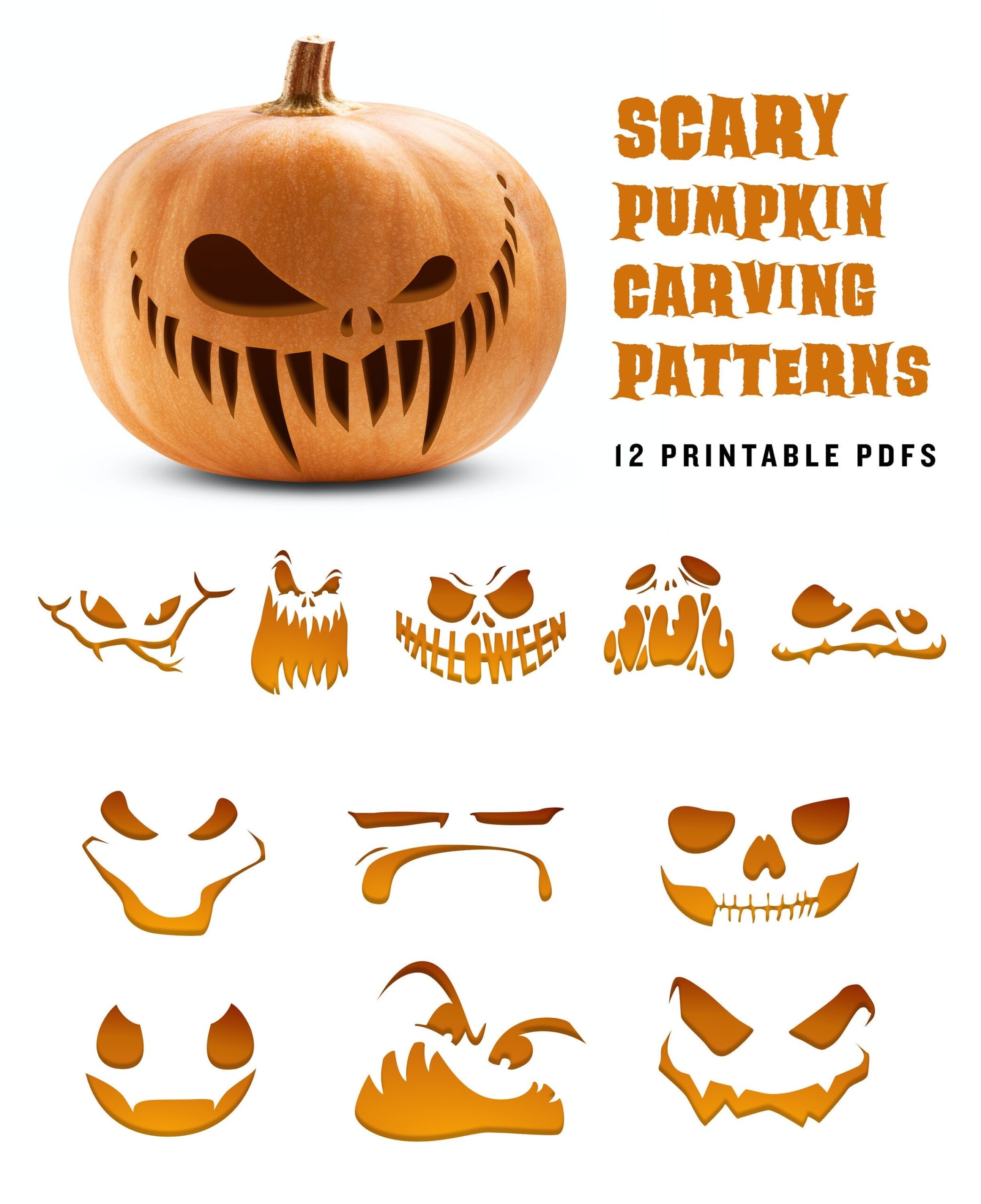 halloween pumpkin carving templates printable