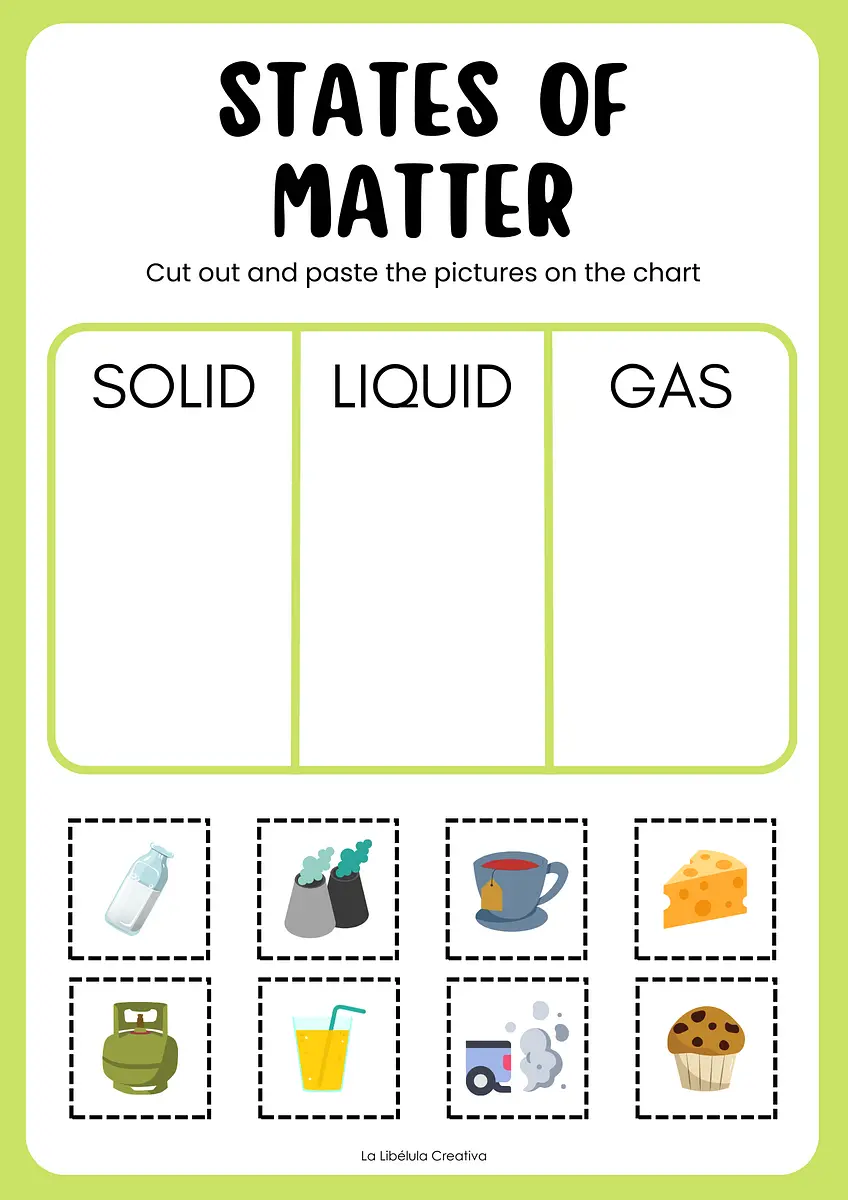 states of matter worksheet states of matter worksheet