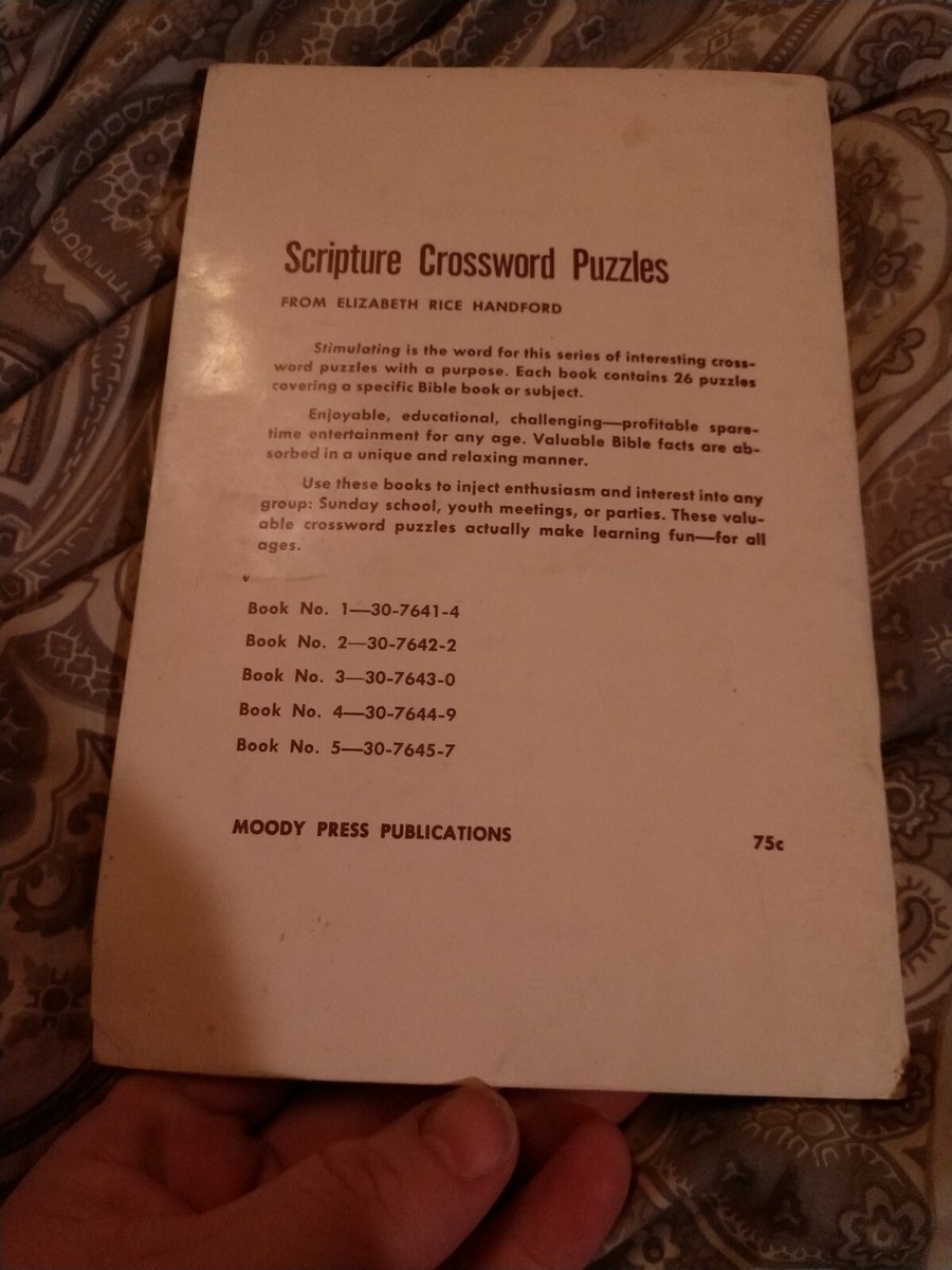 Scripture Crossword Puzzles No 5 9781493700479 EBay Scripture Crossword Puzzles No 5 9781493700479 EBay