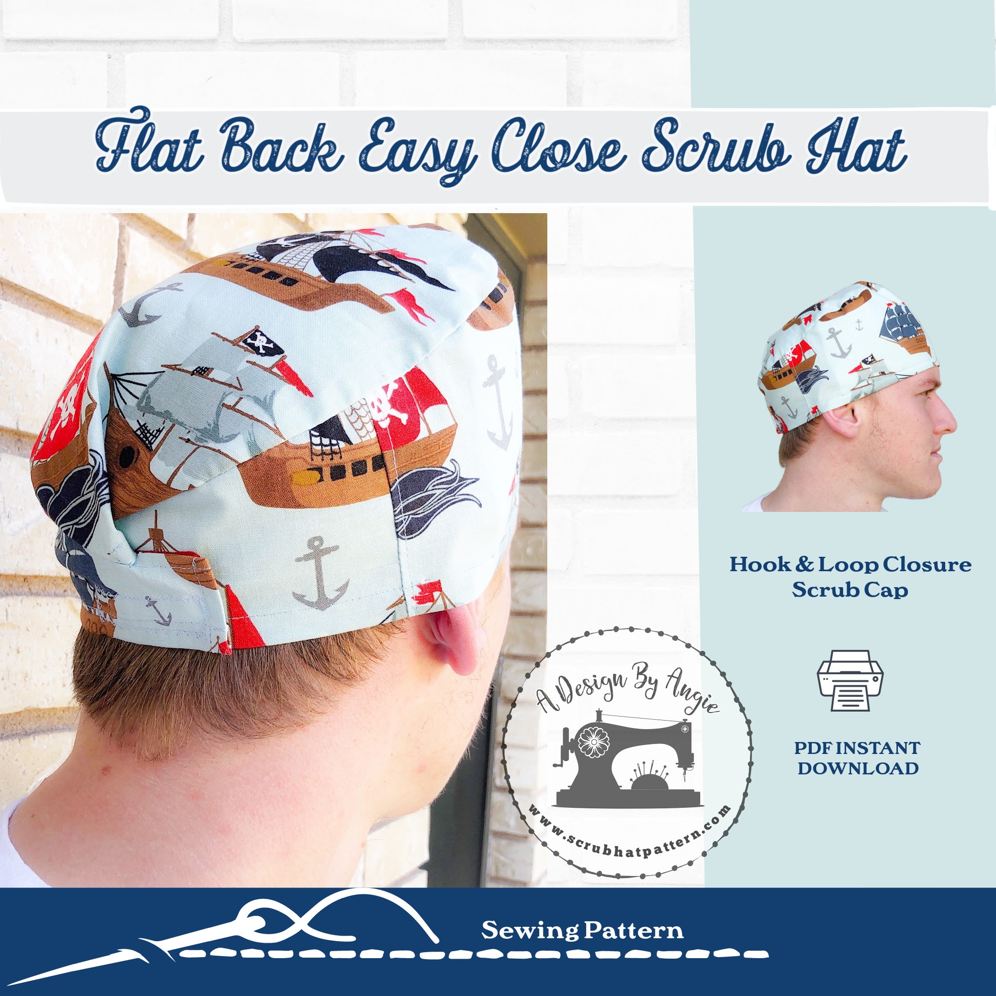 Scrub Cap Sewing Pattern Surgical Hat Chef Hat Pdf Instructions No Waste Uses A Fat Quarter Etsy Israel Scrub Cap Sewing Pattern Surgical Hat Chef Hat Pdf Instructions No Waste Uses A Fat Quarter Etsy Israel